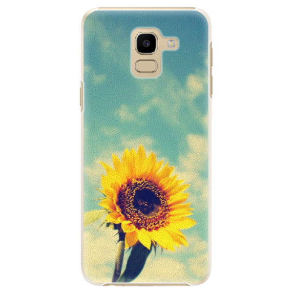Plastové puzdro iSaprio - Sunflower 01 - Samsung Galaxy J6