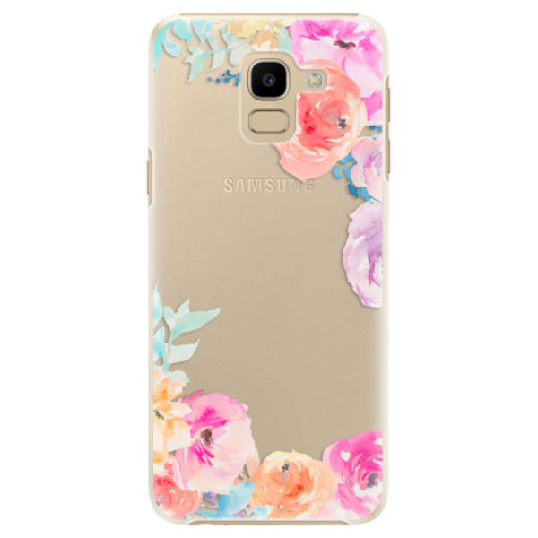 Plastové puzdro iSaprio - Flower Brush - Samsung Galaxy J6
