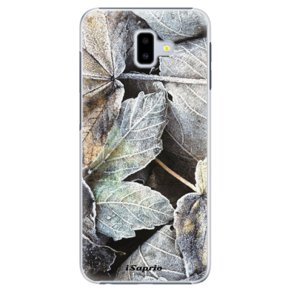 Plastové puzdro iSaprio - Old Leaves 01 - Samsung Galaxy J6+