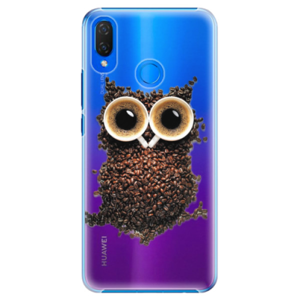 Plastové puzdro iSaprio - Owl And Coffee - Huawei Nova 3i