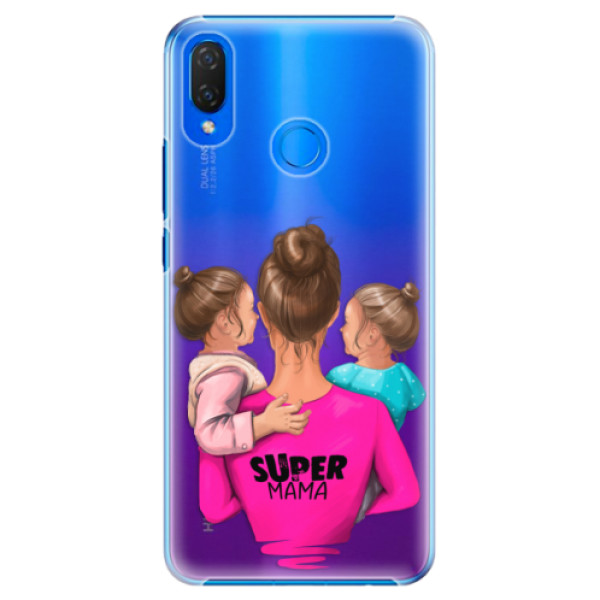 Plastové puzdro iSaprio - Super Mama - Two Girls - Huawei Nova 3i