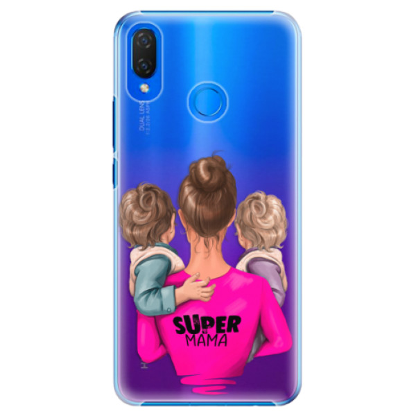 Plastové puzdro iSaprio - Super Mama - Two Boys - Huawei Nova 3i
