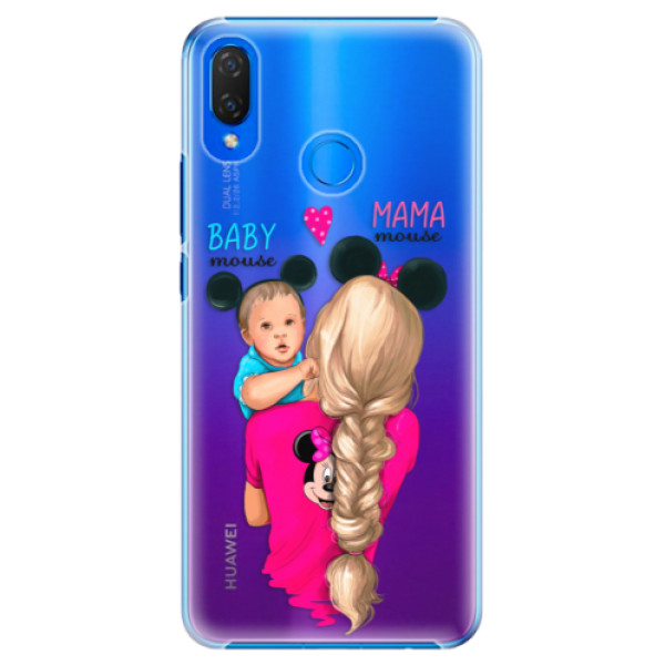 Plastové puzdro iSaprio - Mama Mouse Blonde and Boy - Huawei Nova 3i
