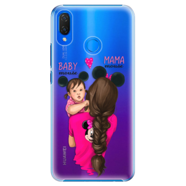 Plastové puzdro iSaprio - Mama Mouse Brunette and Girl - Huawei Nova 3i