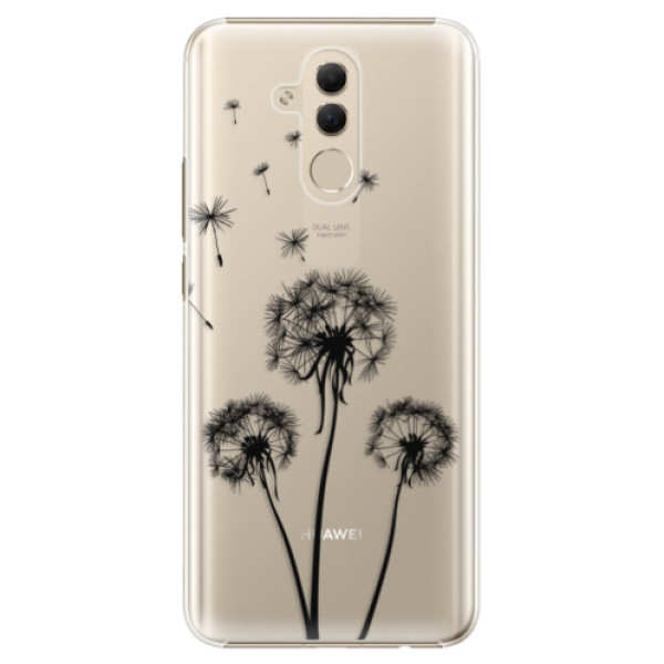 Plastové puzdro iSaprio - Three Dandelions - black - Huawei Mate 20 Lite
