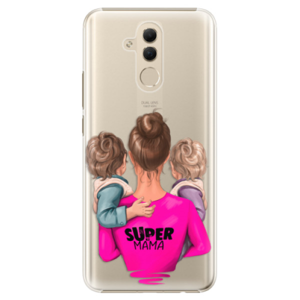 Plastové puzdro iSaprio - Super Mama - Two Boys - Huawei Mate 20 Lite