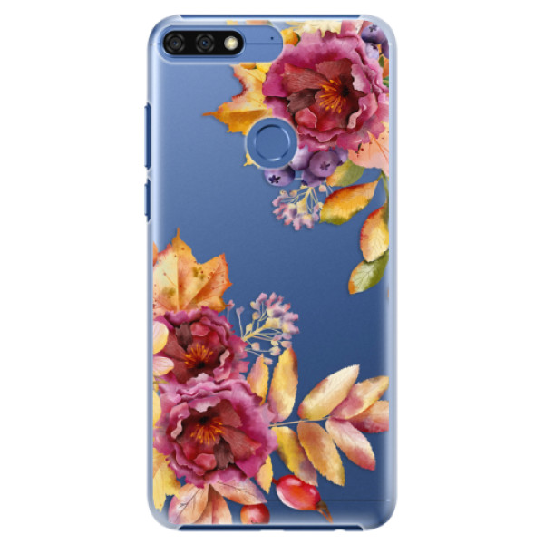 Plastové puzdro iSaprio - Fall Flowers - Huawei Honor 7C