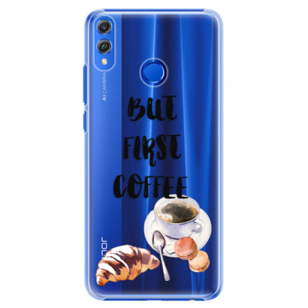Plastové puzdro iSaprio - First Coffee - Huawei Honor 8X
