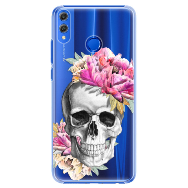 Plastové puzdro iSaprio - Pretty Skull - Huawei Honor 8X