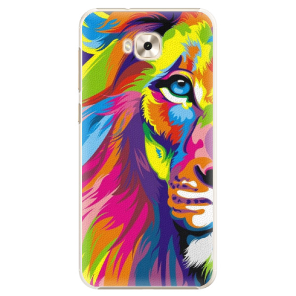 Plastové puzdro iSaprio - Rainbow Lion - Asus ZenFone 4 Selfie ZD553KL