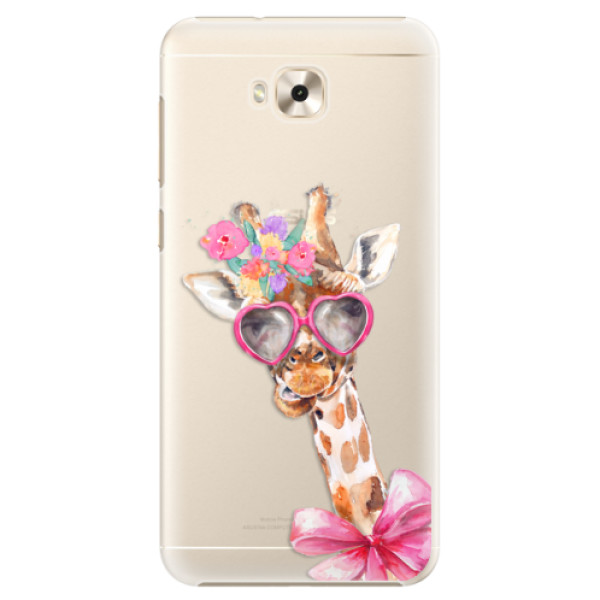 Plastové puzdro iSaprio - Lady Giraffe - Asus ZenFone 4 Selfie ZD553KL