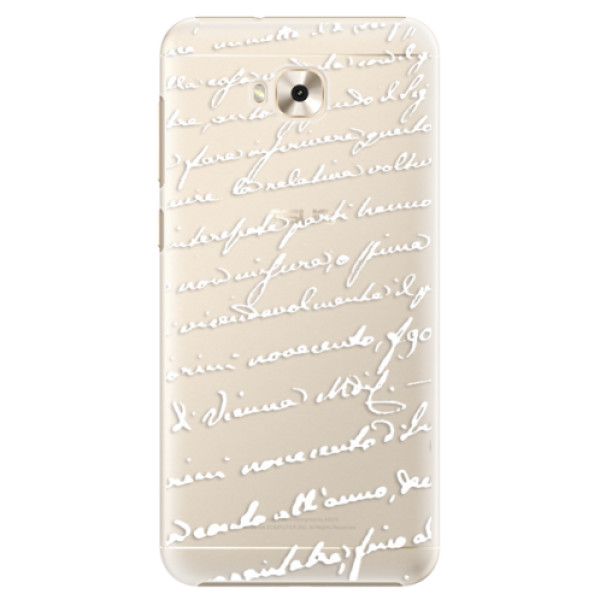 Plastové puzdro iSaprio - Handwriting 01 - white - Asus ZenFone 4 Selfie ZD553KL
