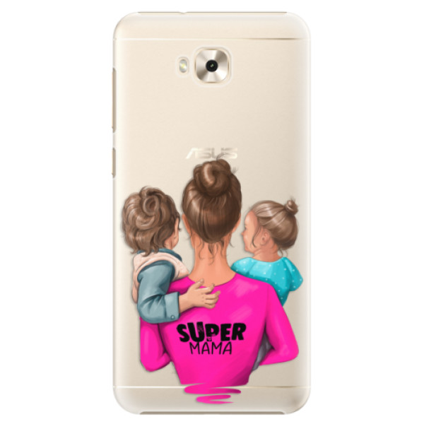 Plastové puzdro iSaprio - Super Mama - Boy and Girl - Asus ZenFone 4 Selfie ZD553KL