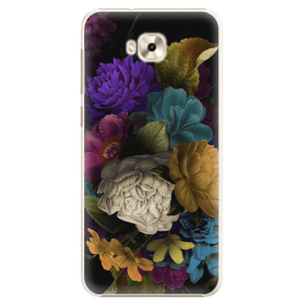 Plastové puzdro iSaprio - Dark Flowers - Asus ZenFone 4 Selfie ZD553KL