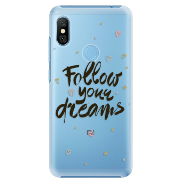 Plastové puzdro iSaprio - Follow Your Dreams - black - Xiaomi Redmi Note 6 Pro