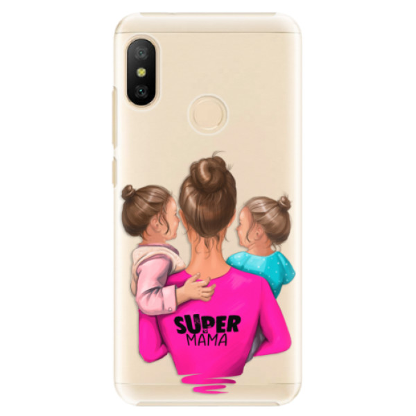 Plastové puzdro iSaprio - Super Mama - Two Girls - Xiaomi Mi A2 Lite