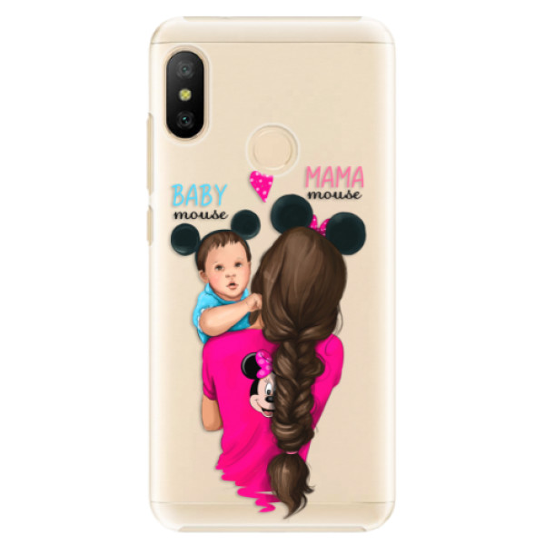 Plastové puzdro iSaprio - Mama Mouse Brunette and Boy - Xiaomi Mi A2 Lite