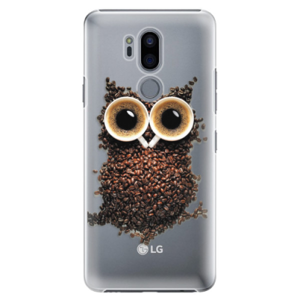 Plastové puzdro iSaprio - Owl And Coffee - LG G7
