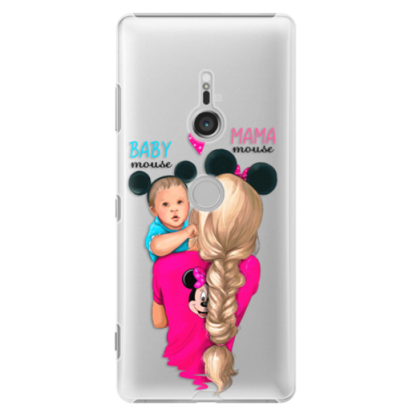 Plastové puzdro iSaprio - Mama Mouse Blonde and Boy - Sony Xperia XZ3