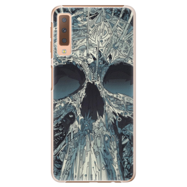 Plastové puzdro iSaprio - Abstract Skull - Samsung Galaxy A7 (2018)