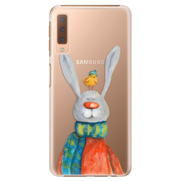 Plastové puzdro iSaprio - Rabbit And Bird - Samsung Galaxy A7 (2018)