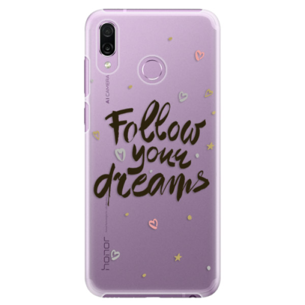 Plastové puzdro iSaprio - Follow Your Dreams - black - Huawei Honor Play