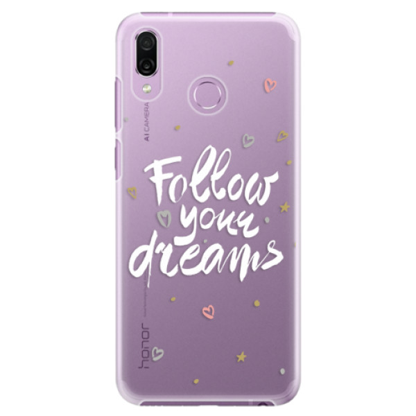 Plastové puzdro iSaprio - Follow Your Dreams - white - Huawei Honor Play