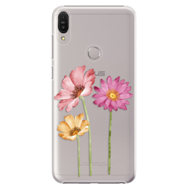 Plastové puzdro iSaprio - Three Flowers - Asus Zenfone Max Pro ZB602KL