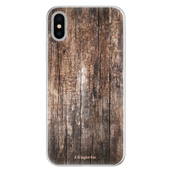 Silikónové puzdro iSaprio - Wood 11 - iPhone X