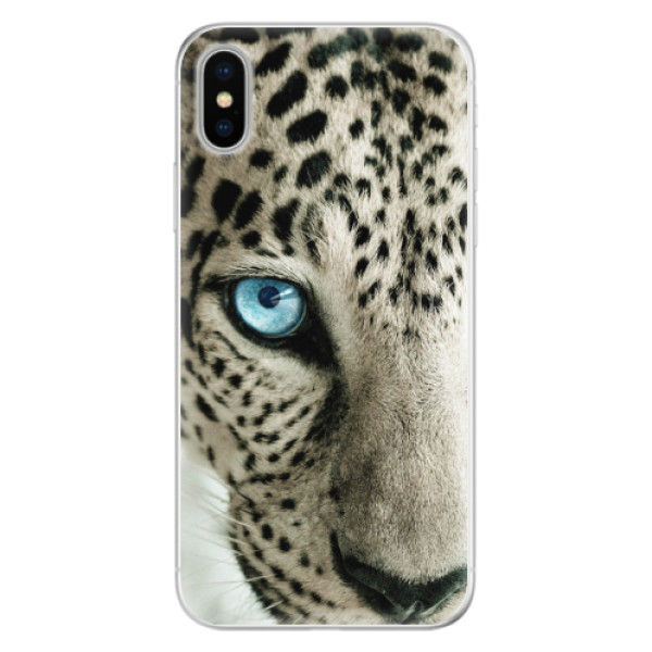 Silikónové puzdro iSaprio - White Panther - iPhone X