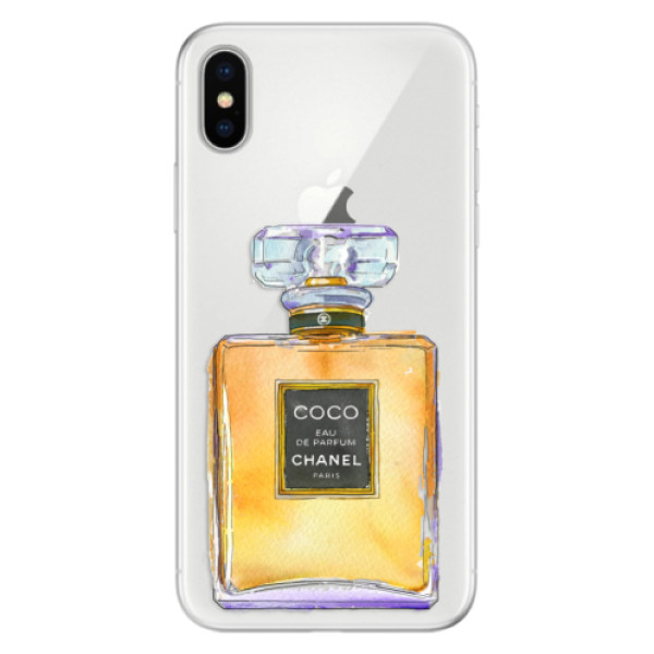 Silikónové puzdro iSaprio - Chanel Gold - iPhone X
