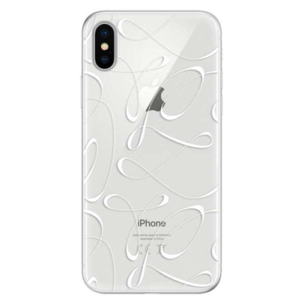 Silikónové puzdro iSaprio - Fancy - white - iPhone X
