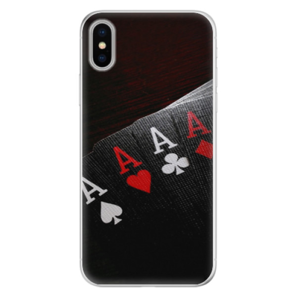 Silikónové puzdro iSaprio - Poker - iPhone X
