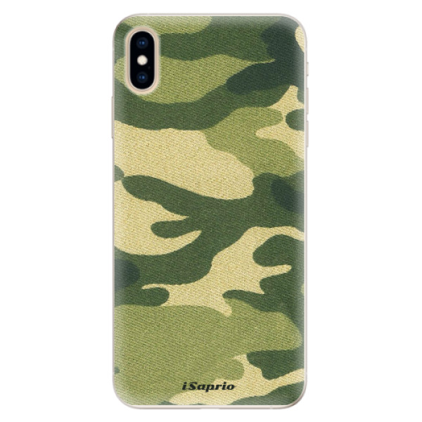 Silikónové puzdro iSaprio - Green Camuflage 01 - iPhone XS Max