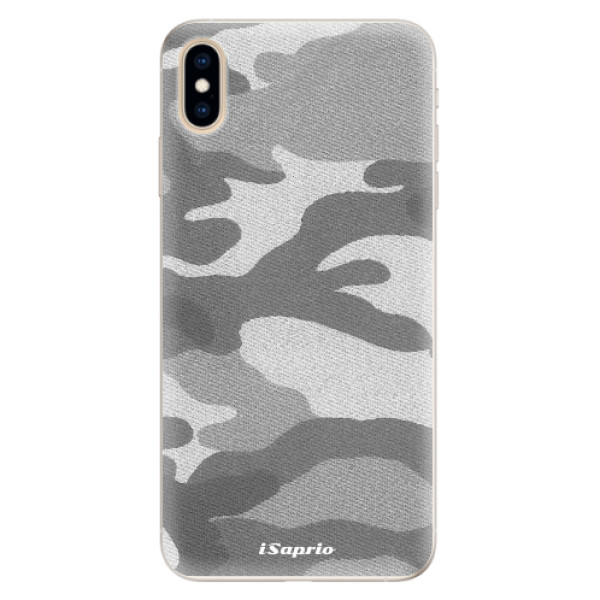 Silikónové puzdro iSaprio - Gray Camuflage 02 - iPhone XS Max