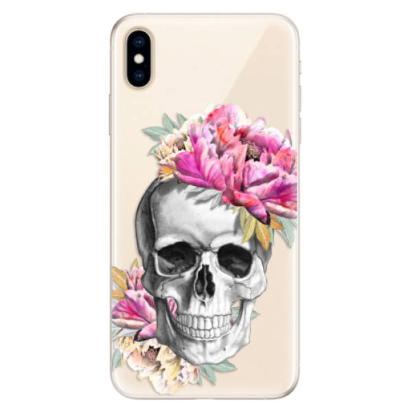 Silikónové puzdro iSaprio - Pretty Skull - iPhone XS Max