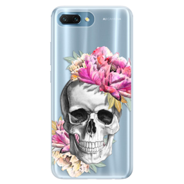 Silikónové puzdro iSaprio - Pretty Skull - Huawei Honor 10