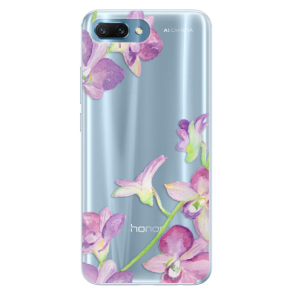 Silikónové puzdro iSaprio - Purple Orchid - Huawei Honor 10