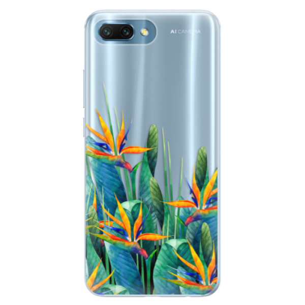 Silikónové puzdro iSaprio - Exotic Flowers - Huawei Honor 10