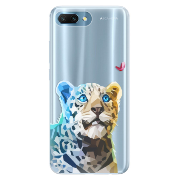 Silikónové puzdro iSaprio - Leopard With Butterfly - Huawei Honor 10