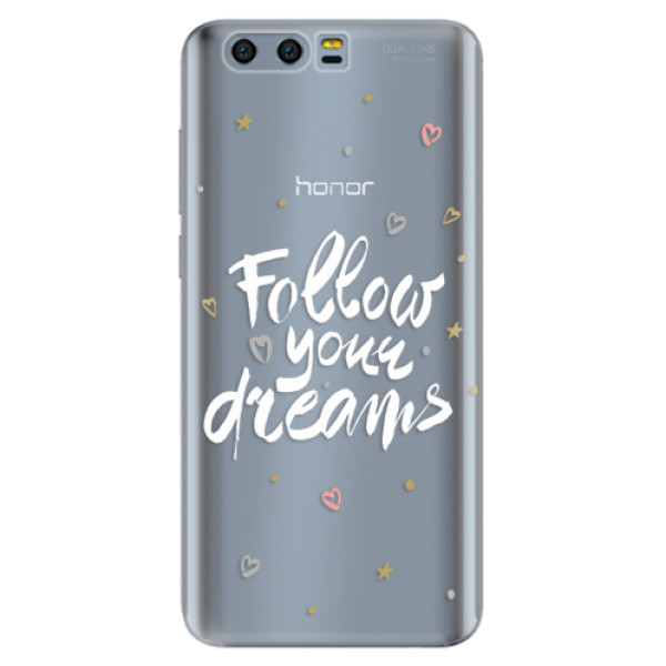 Silikónové puzdro iSaprio - Follow Your Dreams - white - Huawei Honor 9