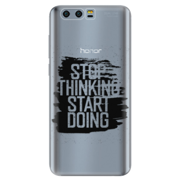 Silikónové puzdro iSaprio - Start Doing - black - Huawei Honor 9