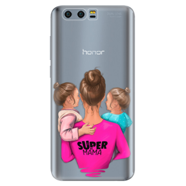 Silikónové puzdro iSaprio - Super Mama - Two Girls - Huawei Honor 9