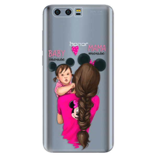 Silikónové puzdro iSaprio - Mama Mouse Brunette and Girl - Huawei Honor 9