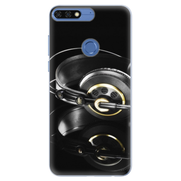 Silikónové puzdro iSaprio - Headphones 02 - Huawei Honor 7C