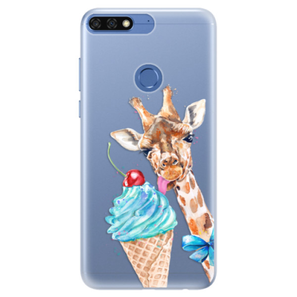 Silikónové puzdro iSaprio - Love Ice-Cream - Huawei Honor 7C