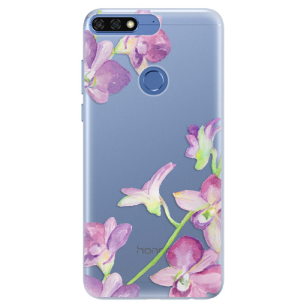 Silikónové puzdro iSaprio - Purple Orchid - Huawei Honor 7C