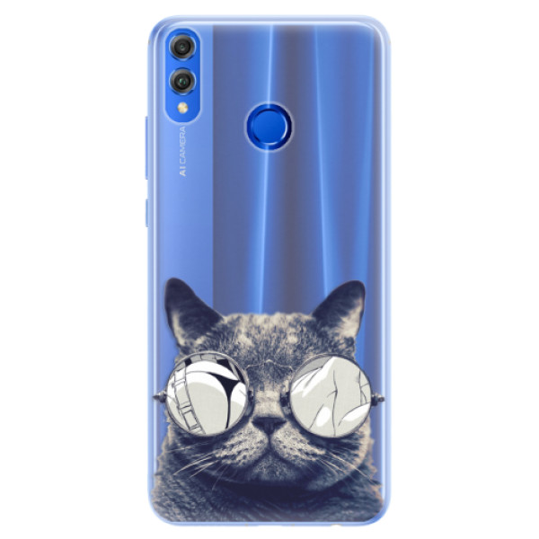 Silikónové puzdro iSaprio - Crazy Cat 01 - Huawei Honor 8X