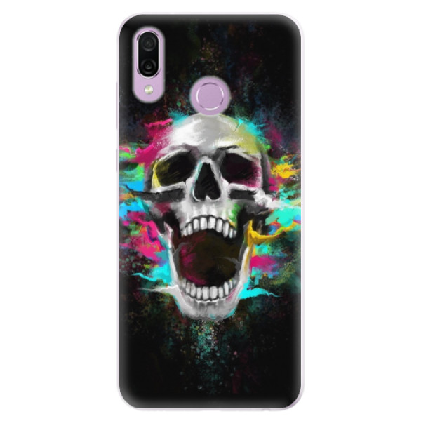 Silikónové puzdro iSaprio - Skull in Colors - Huawei Honor Play