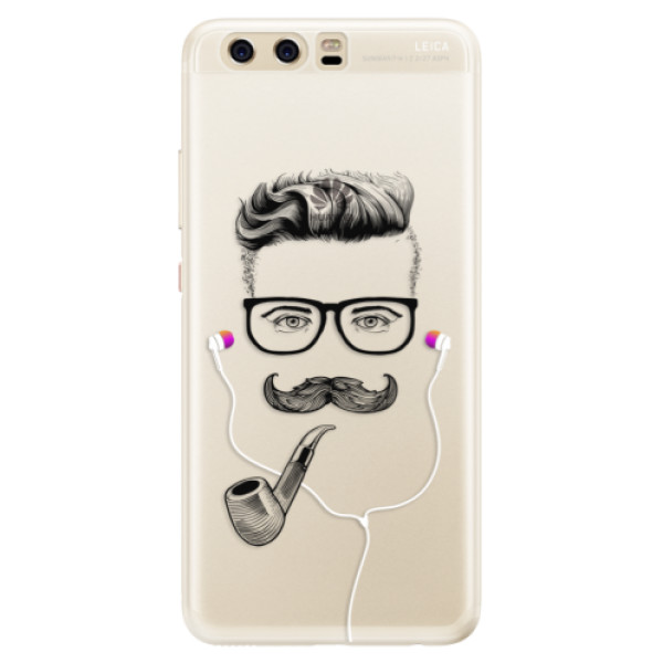 Silikónové puzdro iSaprio - Man With Headphones 01 - Huawei P10